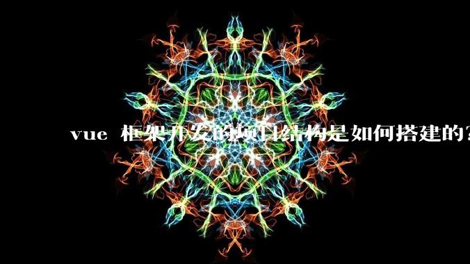 vue 框架开发的项目结构是如何搭建的?