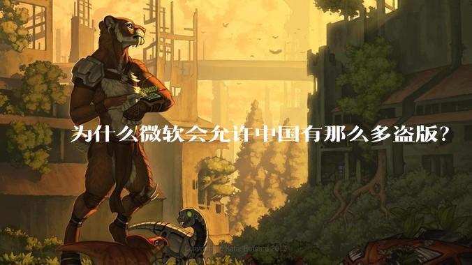 为什么微软会允许中国有那么多盗版?