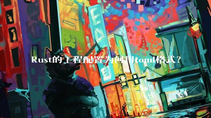 Rust的工程配置为何用toml格式?
