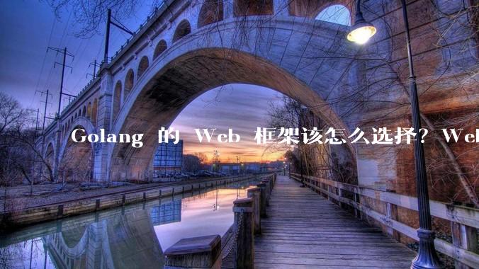 Golang 的 Web 框架该怎么选择?Web 开发又该怎样学?