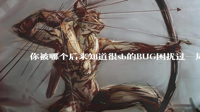 你被哪个后来知道很sb的BUG困扰过一周以上吗？