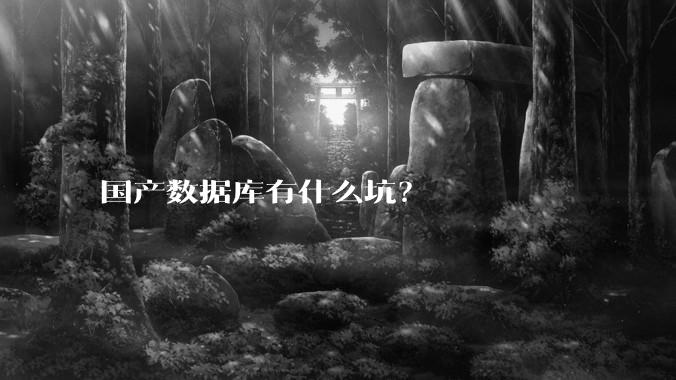 国产数据库有什么坑?