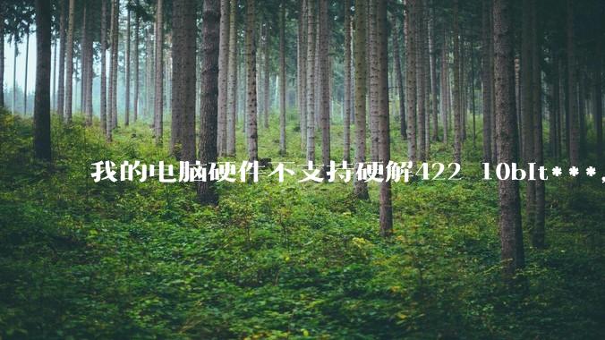 我的电脑硬件不支持硬解422 10bit***,但是用达芬奇可以编辑和导出,这是为什么?