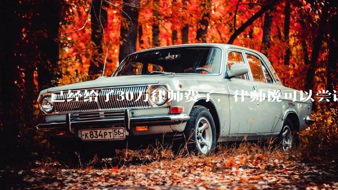 已经给了30万律师费了，律师说可以尝试找关系运转争取缓刑，但要60万奖励金，能不能信？