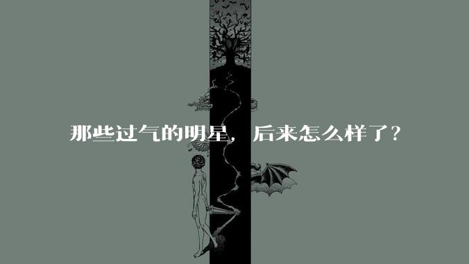 那些过气的明星，后来怎么样了？