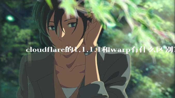 cloudflare的1.1.1.1和warp有什么区别?