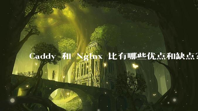 Caddy 和 Nginx 比有哪些优点和缺点?