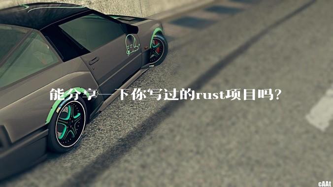能分享一下你写过的rust项目吗?