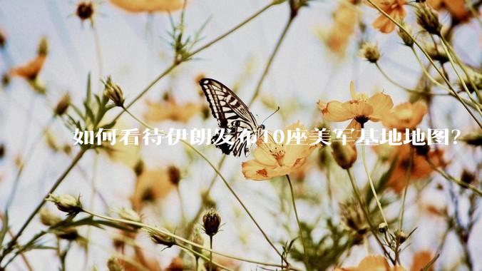 如何看待伊朗发布10座美军基地地图?