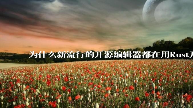 为什么新流行的开源编辑器都在用Rust开发?