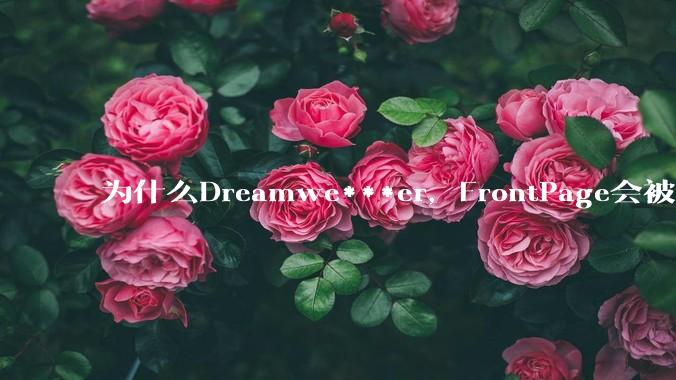 为什么Dreamwe***er,FrontPage会被淘汰?