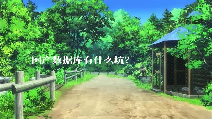 国产数据库有什么坑?