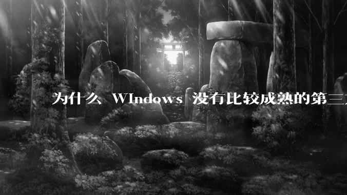 为什么 Windows 没有比较成熟的第三方桌面环境(explorer.exe)?