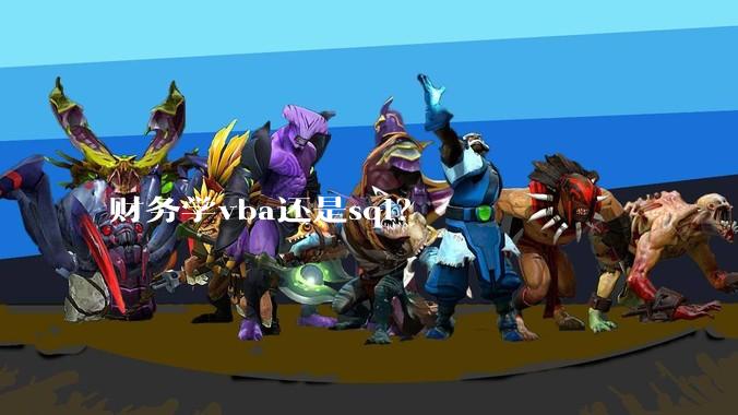 财务学vba还是sql？
