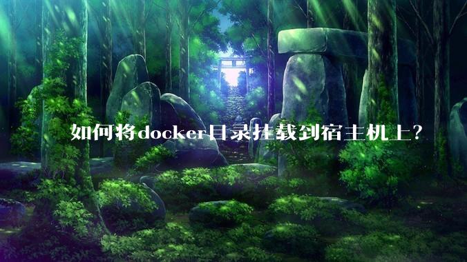 如何将docker目录挂载到宿主机上?