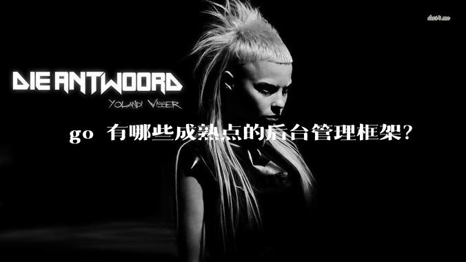 go 有哪些成熟点的后台管理框架?